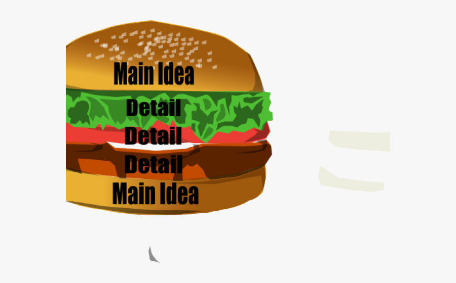Transparent Main Idea Clipart - Clipart Burger Bun Png, Transparent Clipart