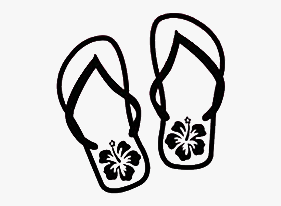 Flip Flops Sticker, Transparent Clipart