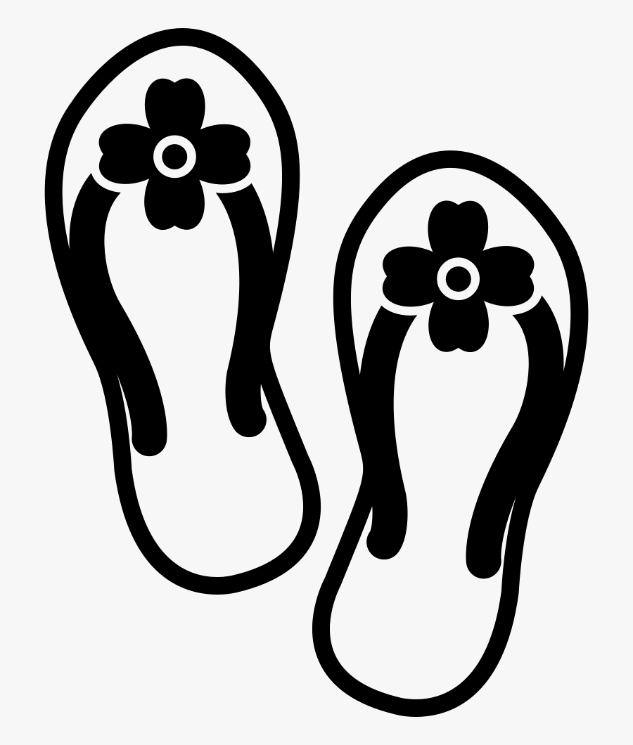 Flip Flops Pair Of Sandals For Summer - Sandal Icon Png, Transparent Clipart