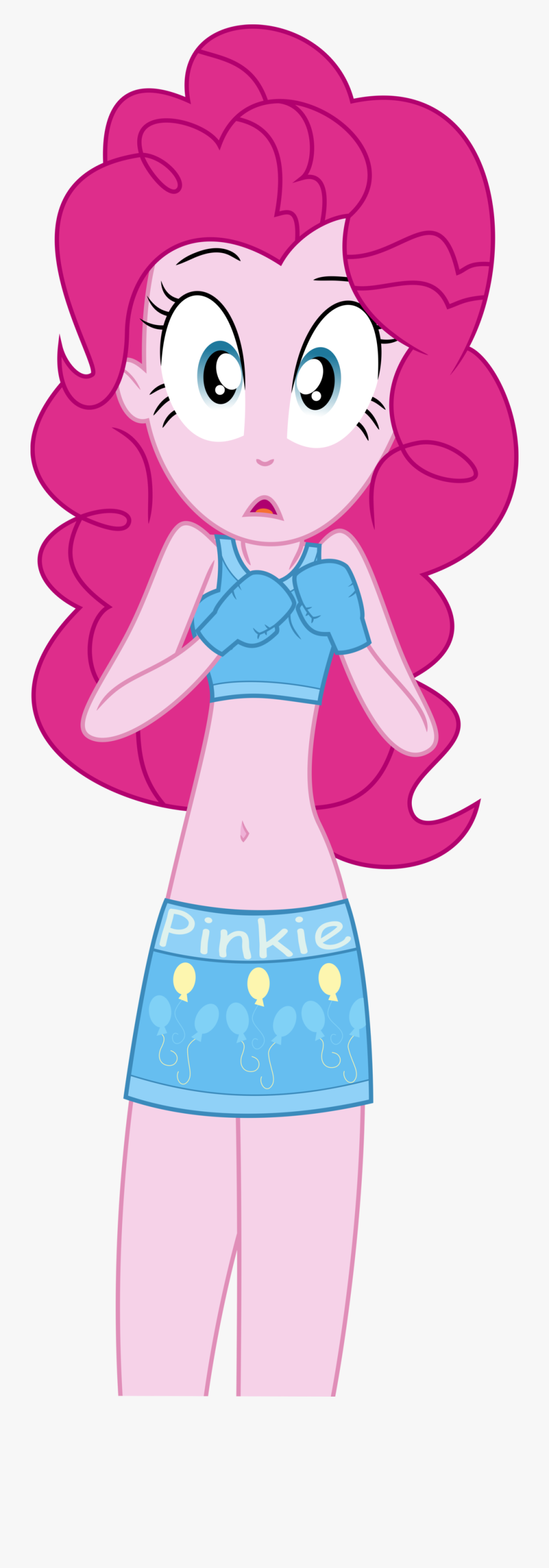 Short Clipart Boxing Shorts - Pinkie Pie My Little Pony Belly, Transparent Clipart