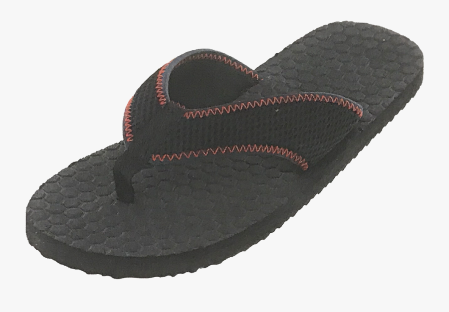 Sandals Mens Honeycomb Sole Casual Sandal, Black And - Slipper, Transparent Clipart