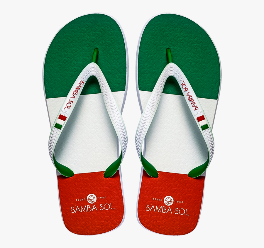 Transparent Italian Flag Png - Italy Flag Flip Flops, Transparent Clipart