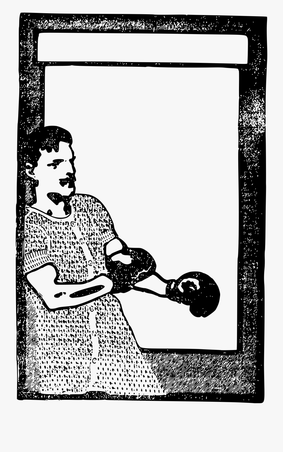 Boxer Man Frame Clip Arts - Illustration, Transparent Clipart