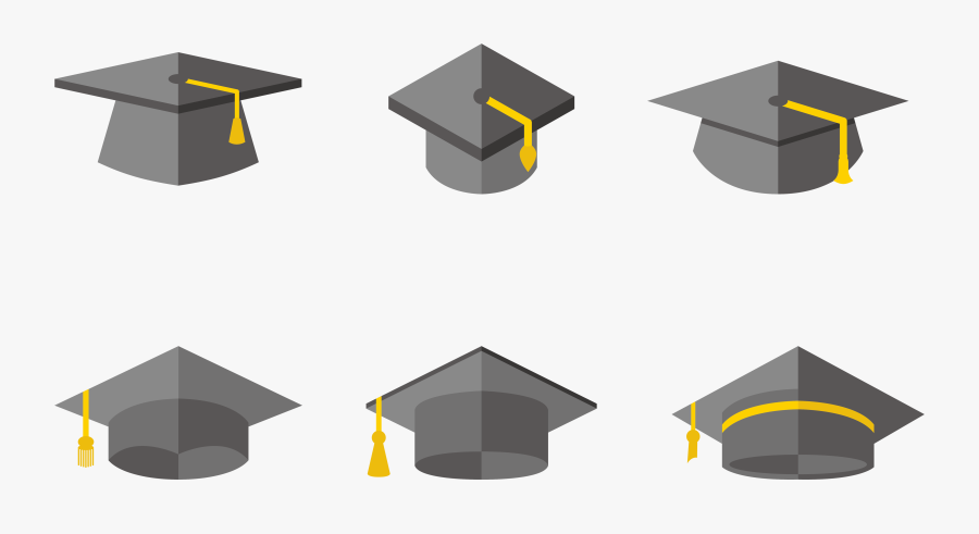 Hat Graduation Ceremony - Free Graduation Cap Vector, Transparent Clipart