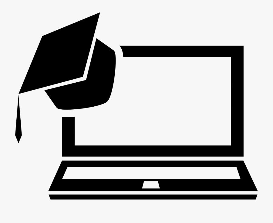 Laptop With A Graduation Cap Comments - Graduation Cap With Computer Clipart, Transparent Clipart