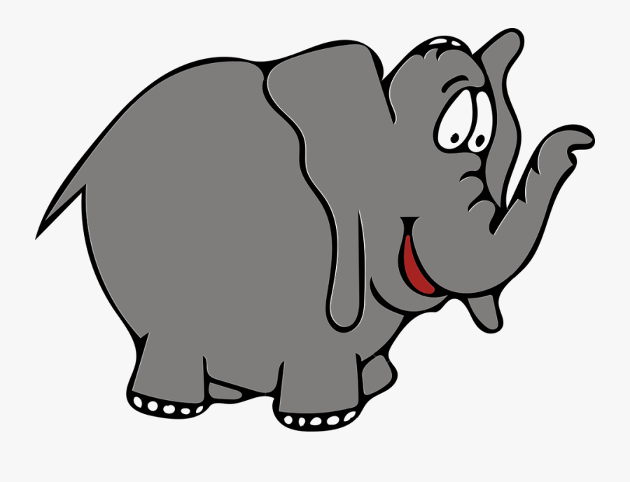 Elephant Trunk Clipart - Imagen De Un Elefante Gris, Transparent Clipart