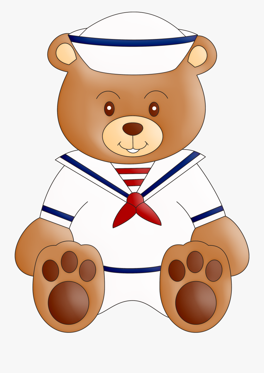 Sailor Teddy Bear Clipart, Transparent Clipart