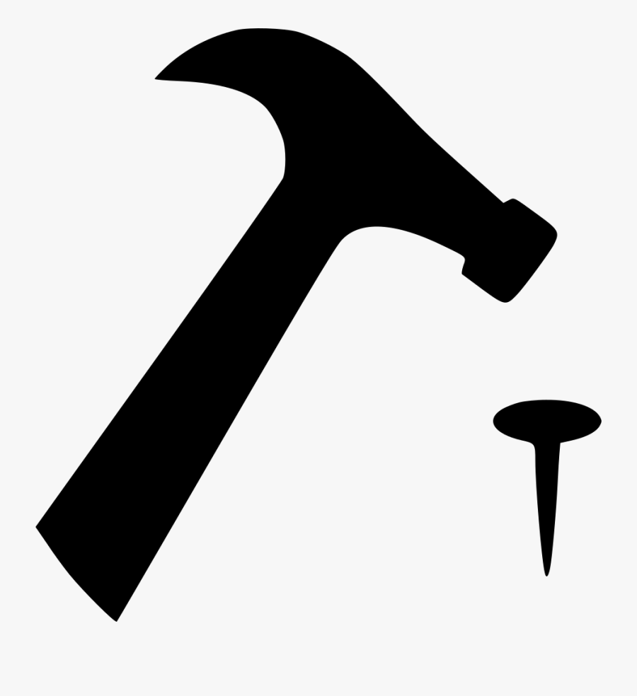 Transparent Hammer Vector Png - Hammer And Nails Icon Png, Transparent Clipart