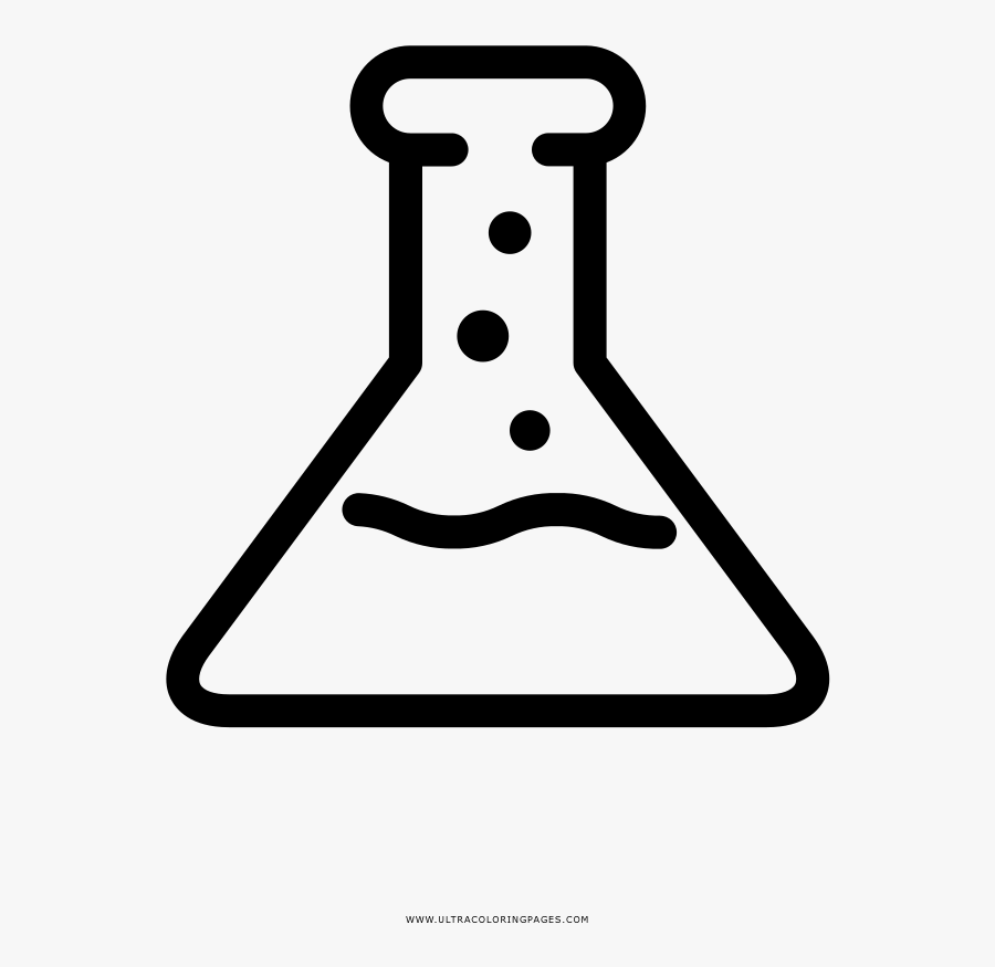 Chemistry Coloring Page - Dibujos De Quimica Para Colorear, Transparent Clipart