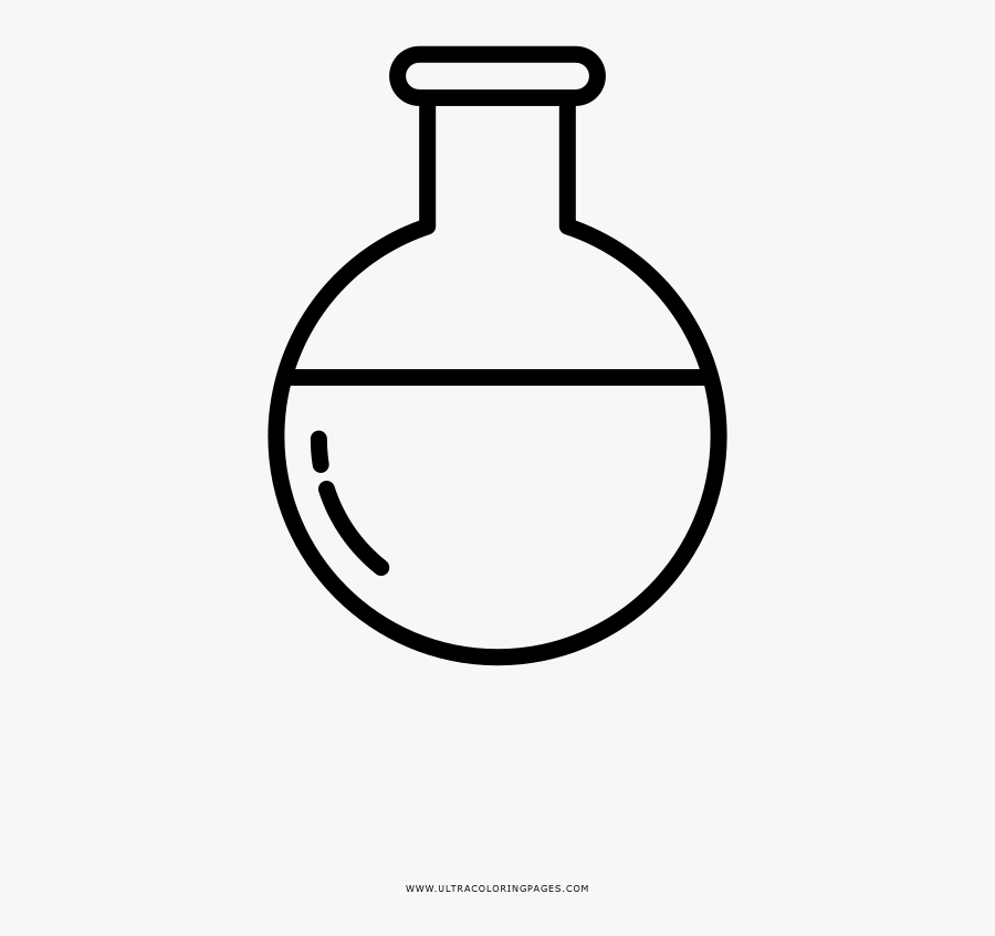 Chemistry Coloring Page - Vector Graphics, Transparent Clipart
