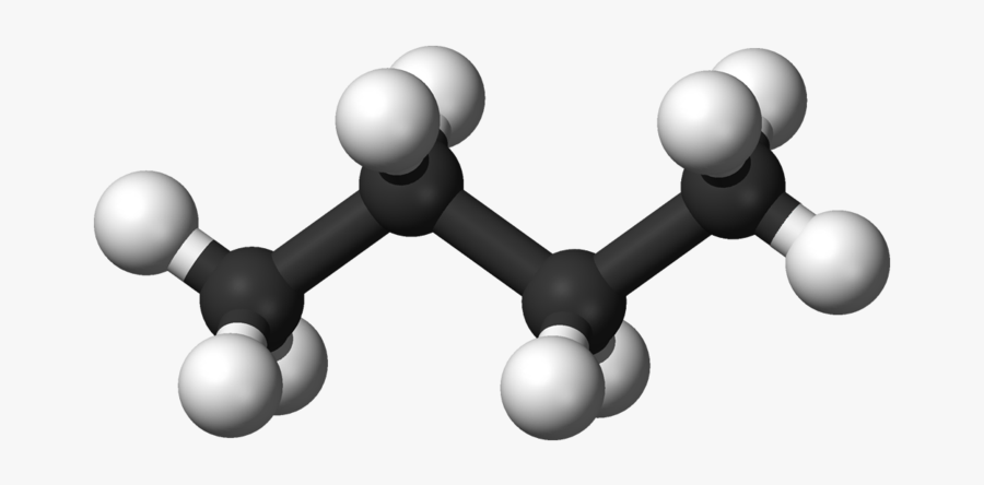 Butane Molecule, Transparent Clipart