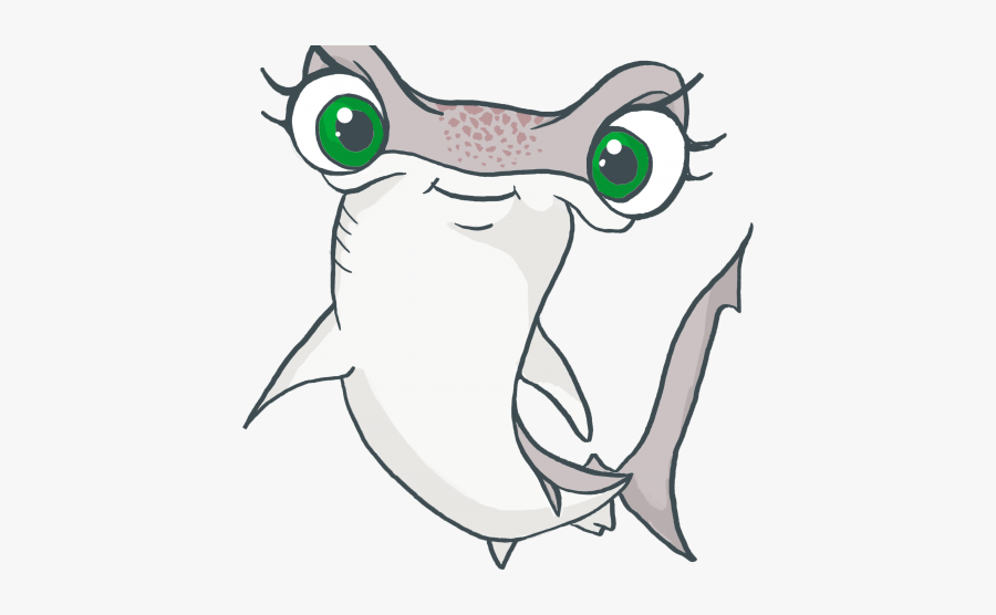 Animated Cute Hammerhead Shark, Transparent Clipart