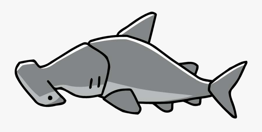 Transparent Hammerhead Shark Clipart - Shark, Transparent Clipart