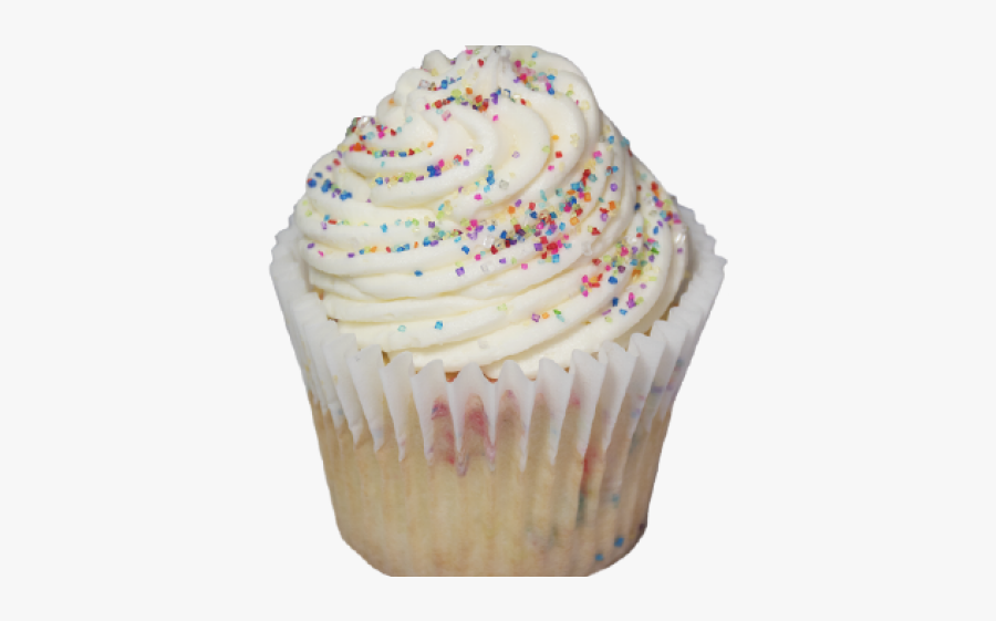 Vanilla Cupcake Clipart Clear Background - Cupcake, Transparent Clipart