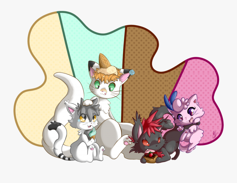 Vanilla And His Family - Vanilla The Cat Dragon, Transparent Clipart