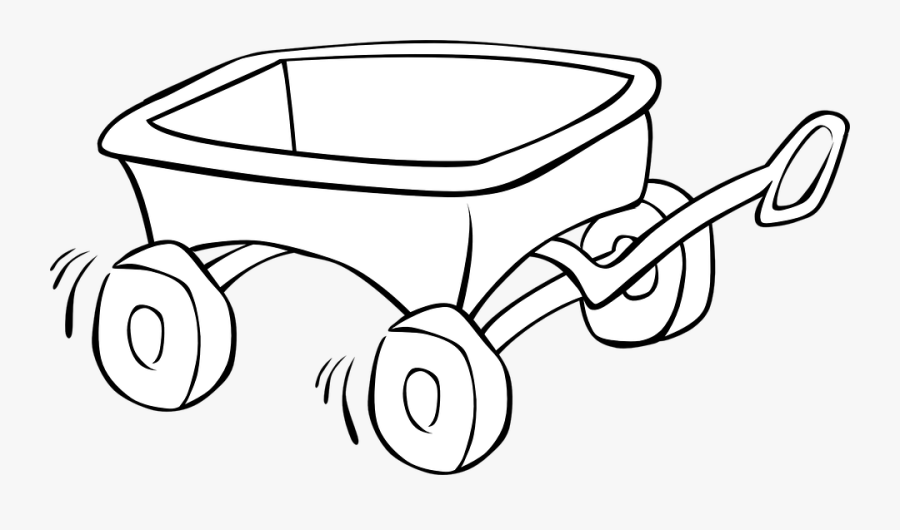 Wagon Clipart Black And White, Transparent Clipart