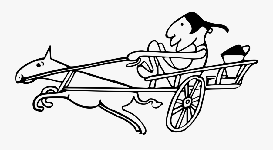 Chariot,art,monochrome Photography - Line Art, Transparent Clipart