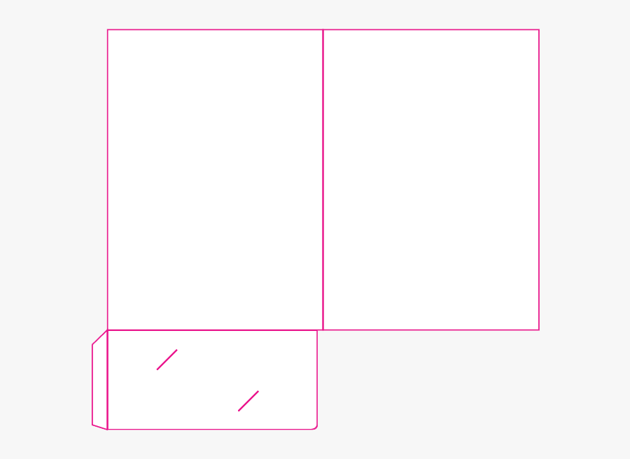 Clip Art Presentation Folders Template - Symmetry, Transparent Clipart