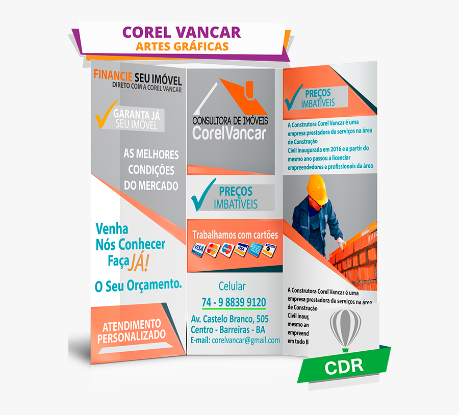 Clip Art Modelo De Folders - Folder Construtora, Transparent Clipart