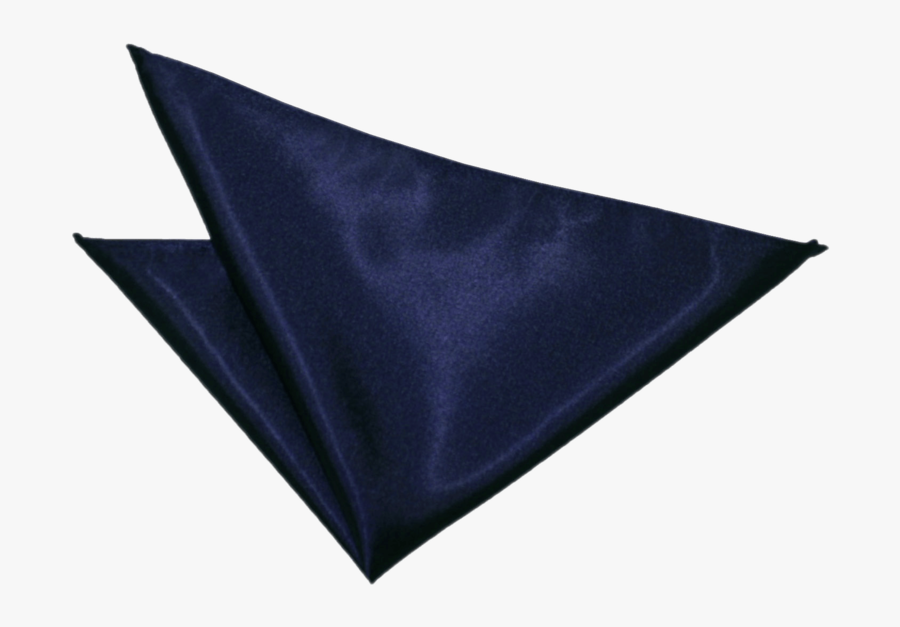 Navy Blue Satin Handkerchief - Plain Dark Blue Handkerchief, Transparent Clipart