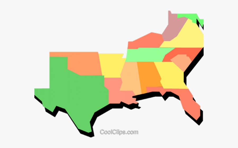 United States Clipart - Southern United States Png, Transparent Clipart