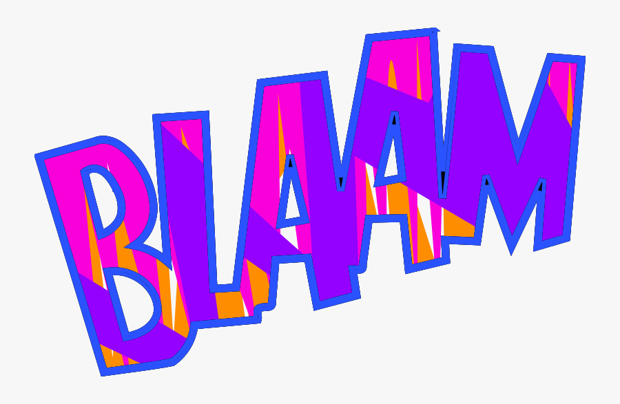 Blaam - Clip Art Onomatopoeia, Transparent Clipart