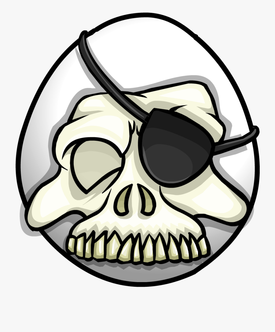 Club Penguin Skull Mask Clipart , Png Download - Club Penguin Skull Mask, Transparent Clipart