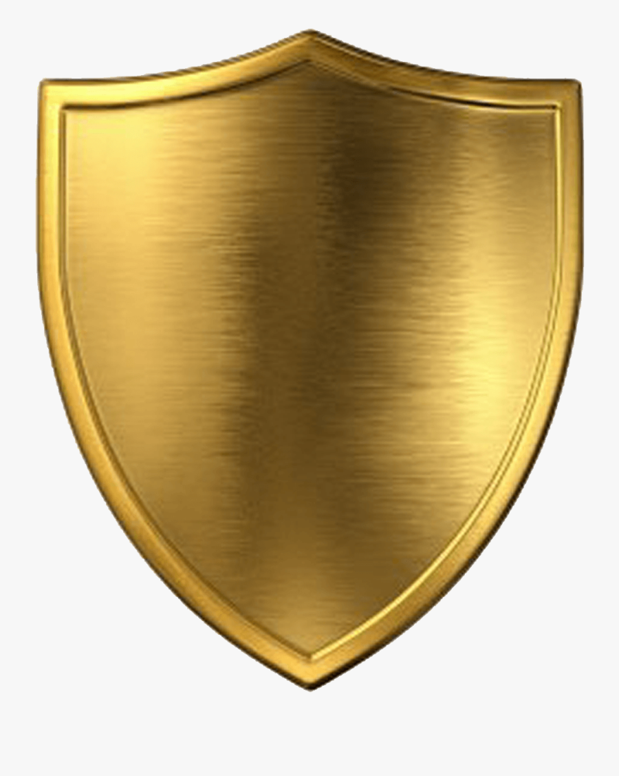 Gold Shield Vector Transparent, Transparent Clipart
