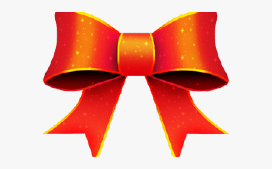 Christmas Ribbon Cliparts - Red Ribbon For Christmas, Transparent Clipart