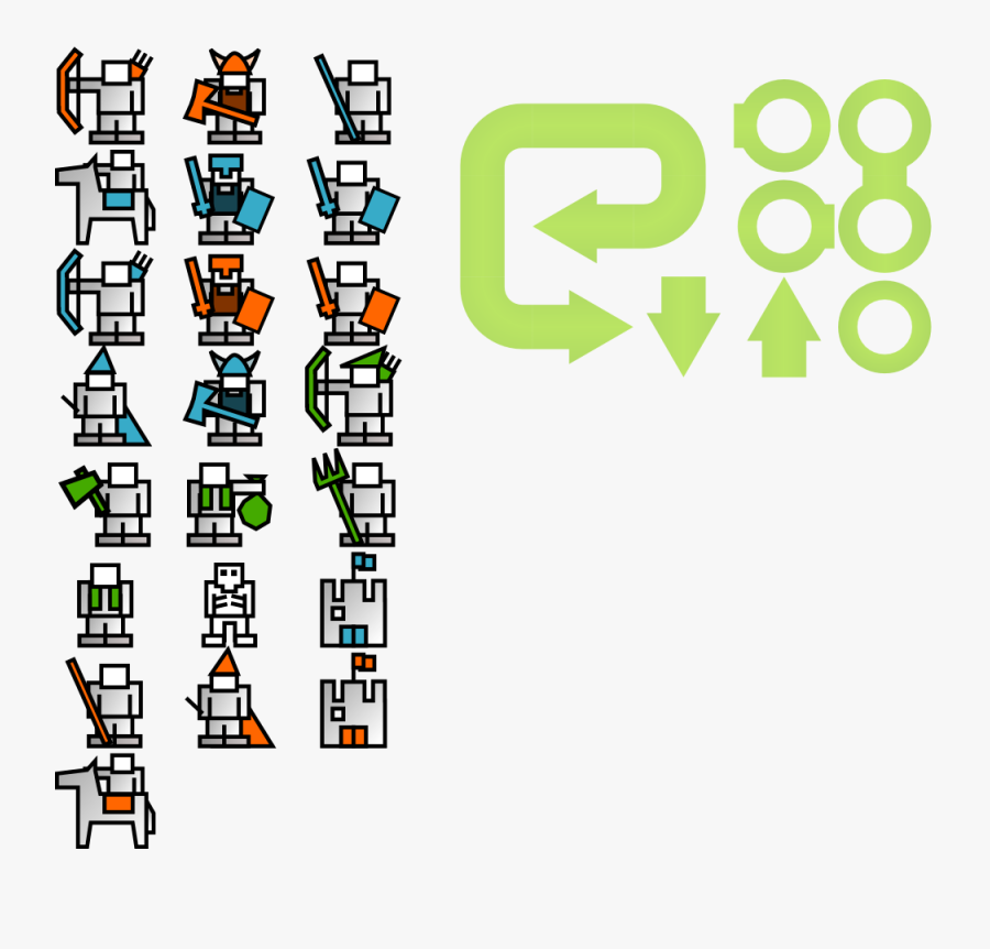 Strategy Game Sprites, Transparent Clipart