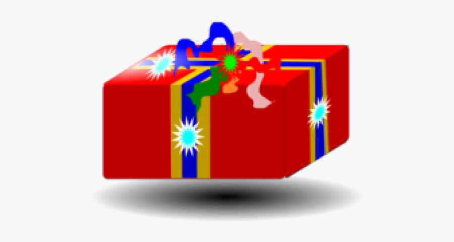 Christmas Ribbon Clipart Valentine - Gift For You Gif, Transparent Clipart