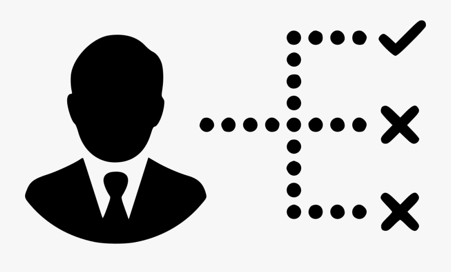 Man User Avatar Decision Strategy Manager Svg Png Icon - Decision Icon Png, Transparent Clipart