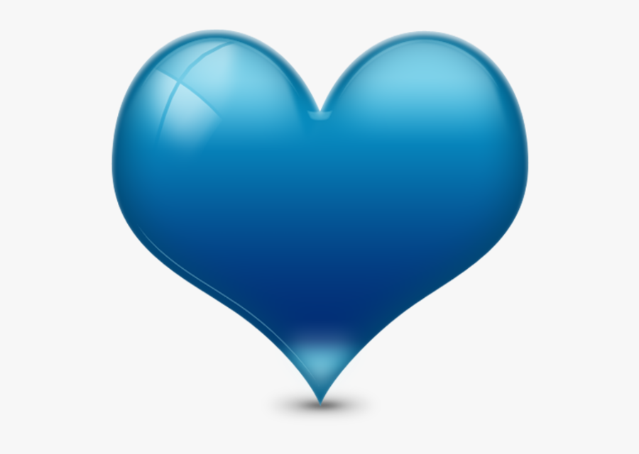 Blue Heart Png Transparent Clipart , Png Download - Blue Heart Icon Png, Transparent Clipart