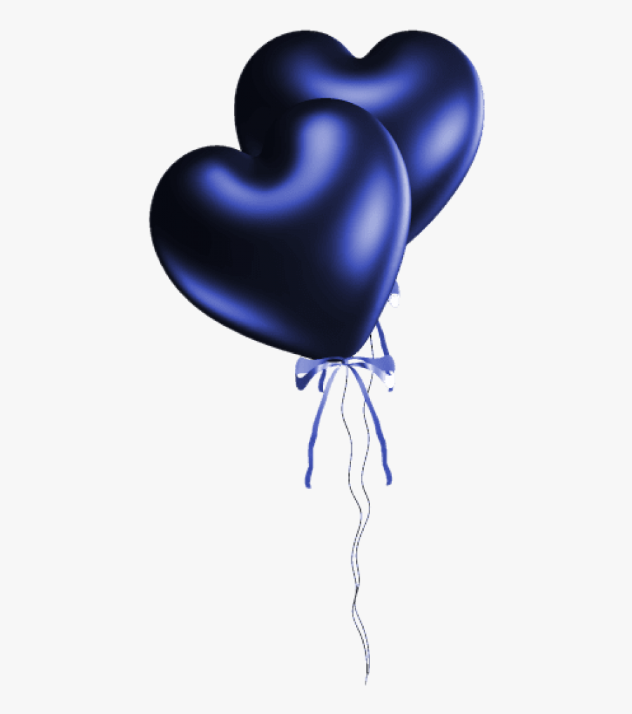 Free Png Download Blue Heart Balloons Png Images Background - Blue Heart Images Download, Transparent Clipart