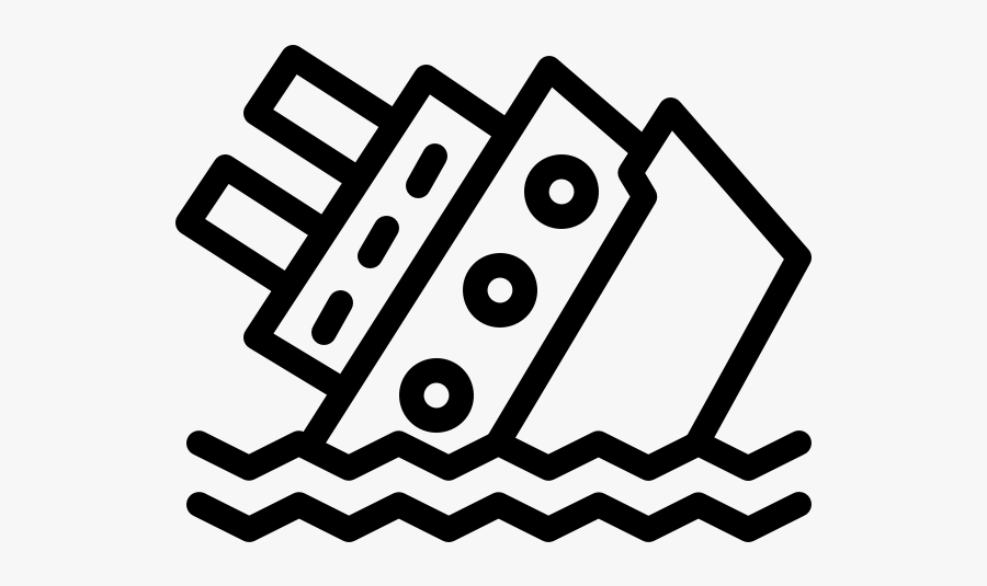8 5 Boatsinking 2x - Titanic Icon, Transparent Clipart