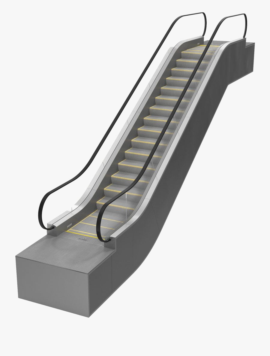 Transparent Sled Clipart Black And White - Escalator Black And White, Transparent Clipart