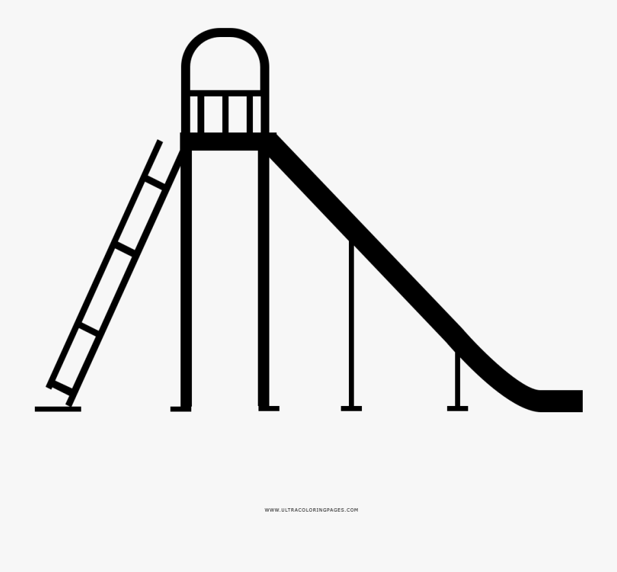 Collection Of Free Playground Drawing Jungle Gym Download - Playground Slide Drawing, Transparent Clipart