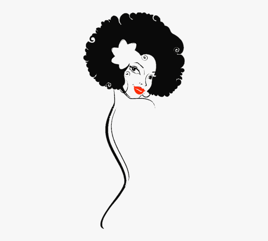 Mulher Afro Vetor, Transparent Clipart