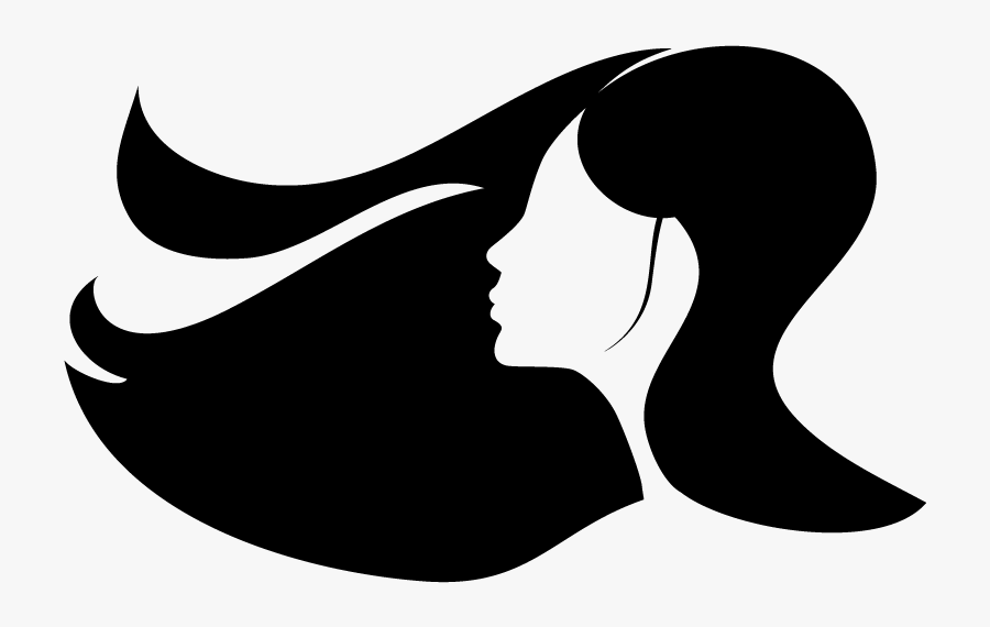 Hair Clipart Beautiful - Women Long Hair Vector, Transparent Clipart