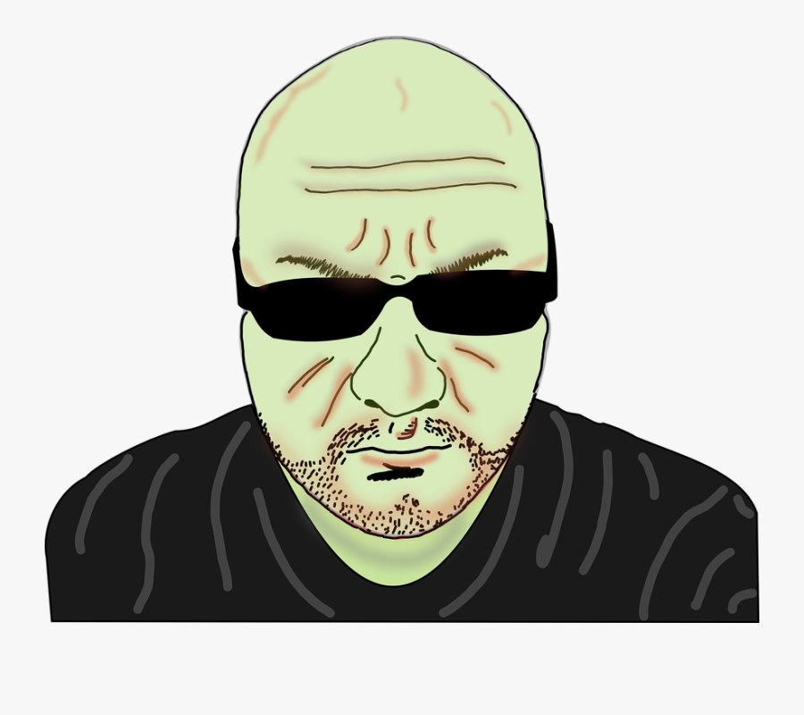 Man, Head, Male, Adult, Face, Person, Criminal - Criminal Face Cartoon, Transparent Clipart