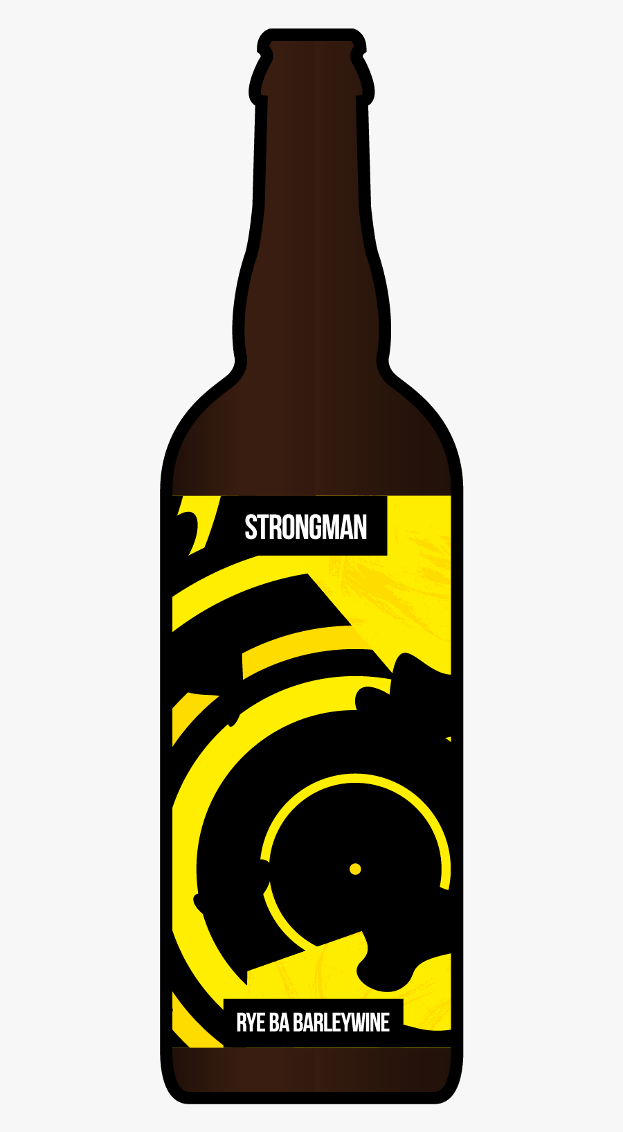 Magic Rock Strongman Rye Bottle - Magic Rock Strongman, Transparent Clipart