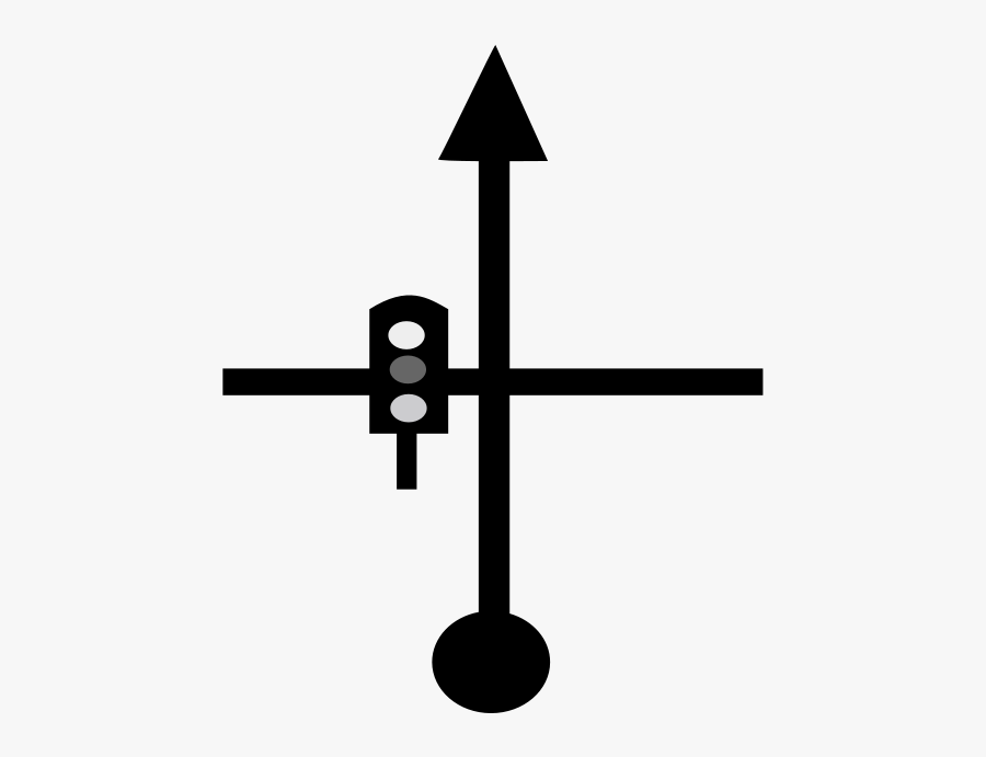 Tsd Signal Take Straight Road - Clip Art, Transparent Clipart