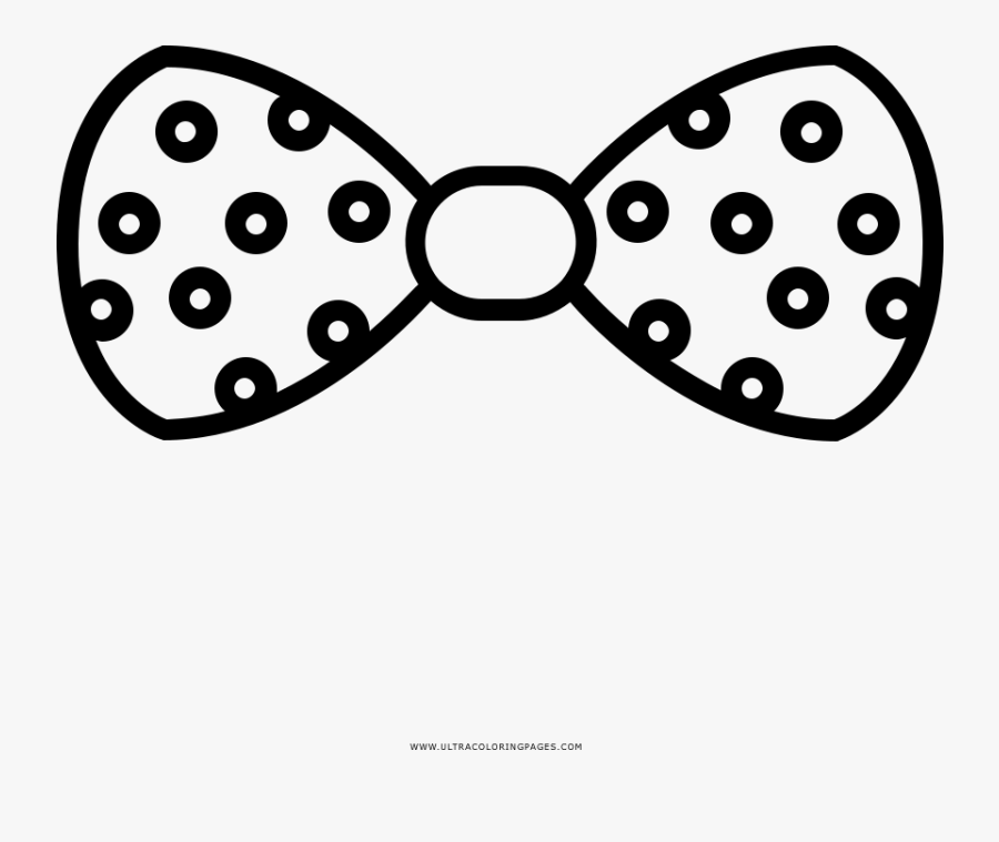 Bow Tie Coloring Page, Transparent Clipart