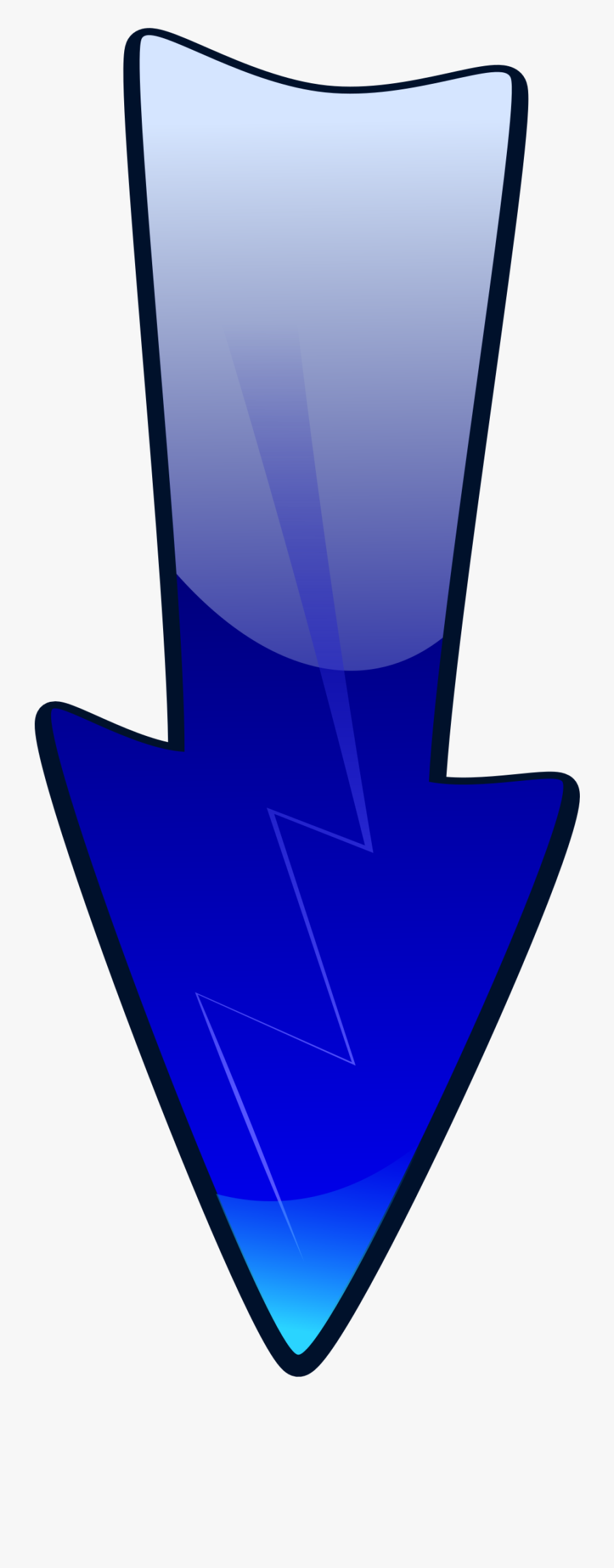 Clipart - Fleche Vers Le Bas Png, Transparent Clipart