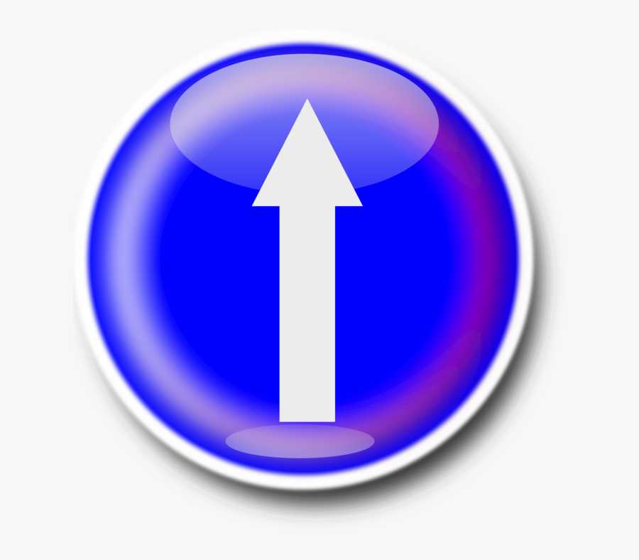 Symbol,electric Blue,circle - Straight Ahead Sign, Transparent Clipart