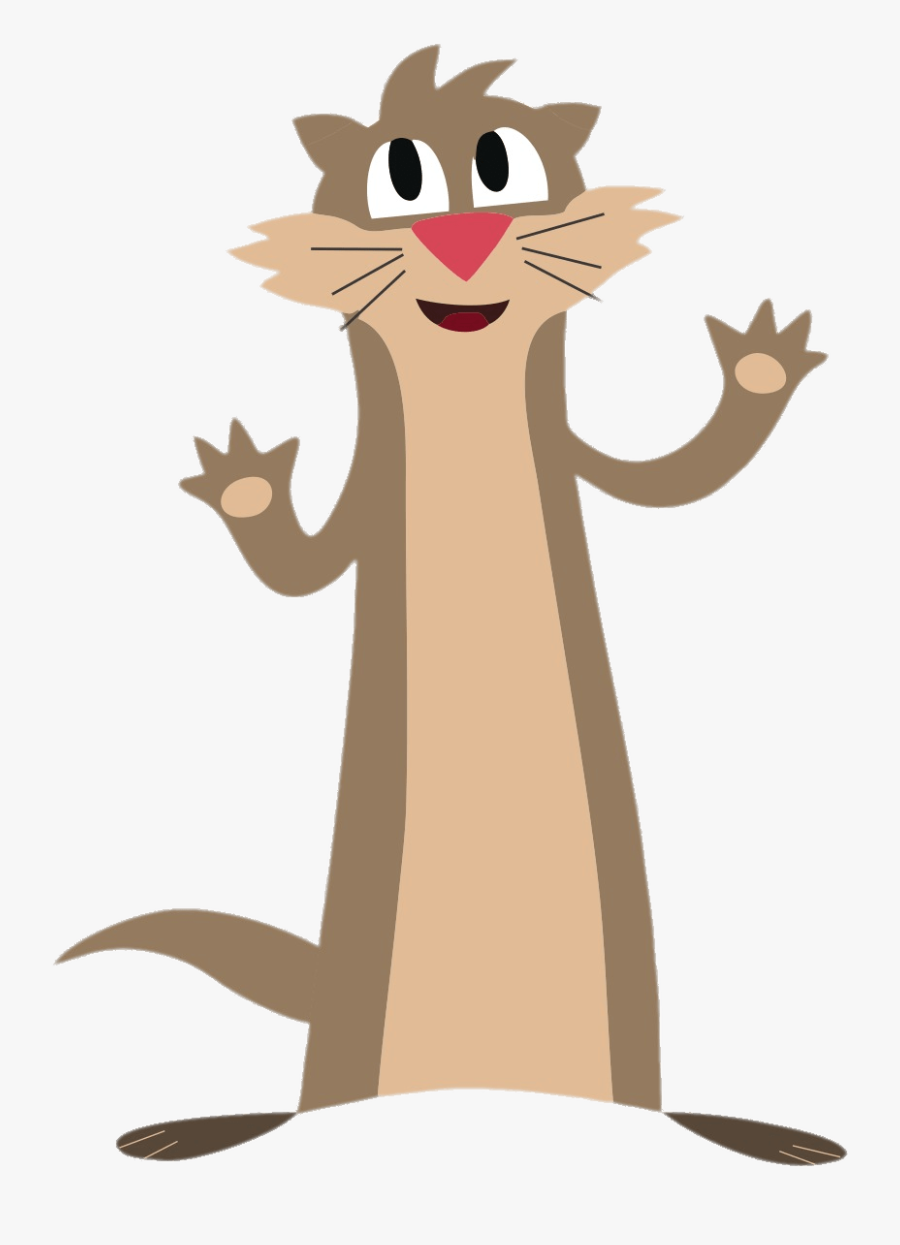 Luna"s Pet Ferret Clyde Paws Up - Personagem Show Da Luna, Transparent Clipart
