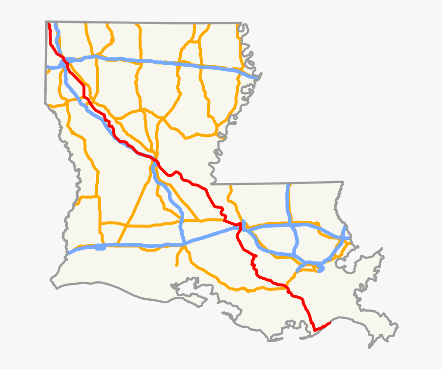 Transparent Straight Road Png - Louisiana Highway 1 10, Transparent Clipart