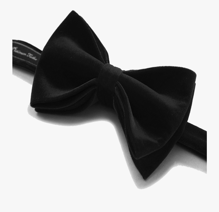 Transparent Bow Tie Clipart Black And White - ربطة عنق مخمل, Transparent Clipart