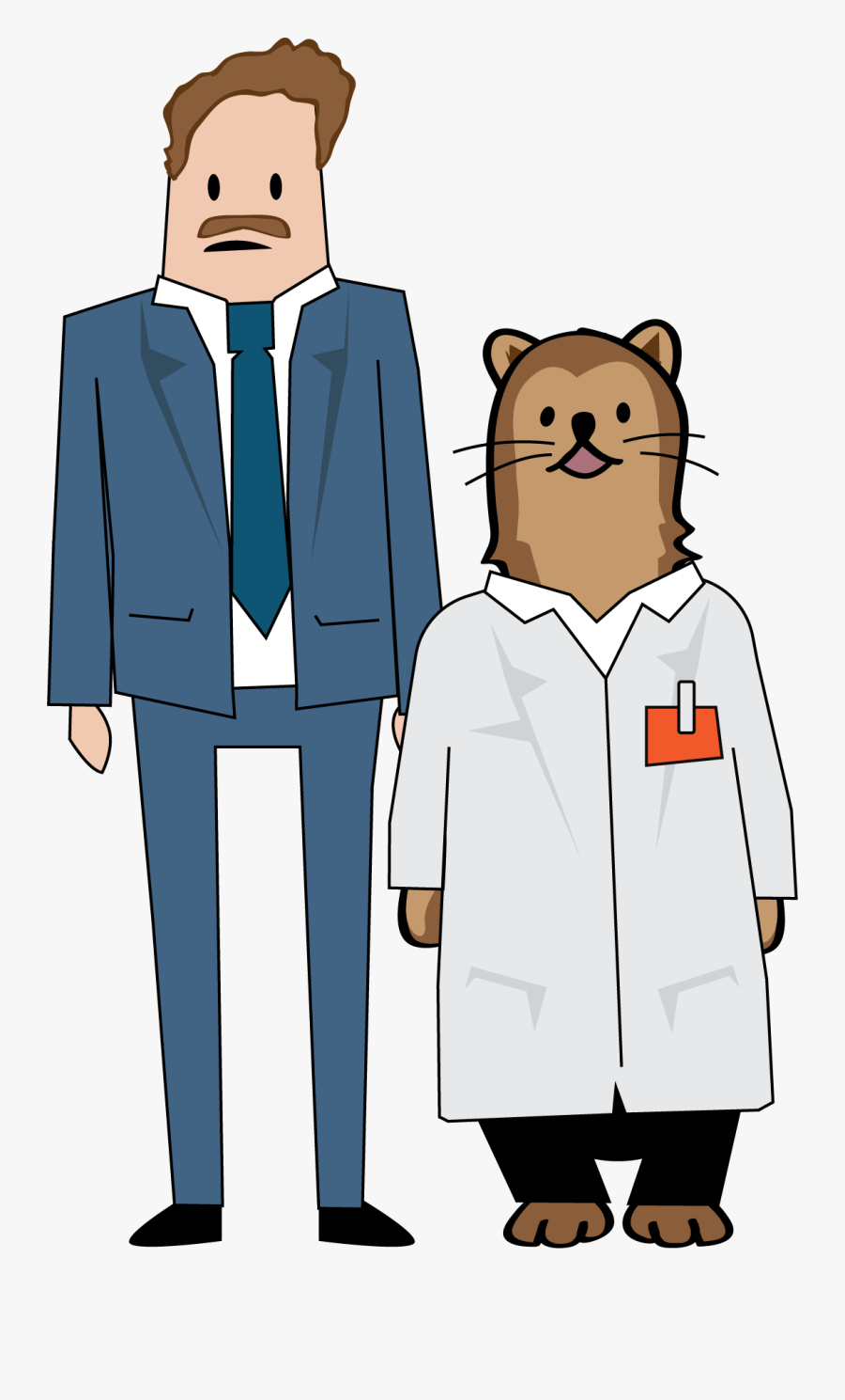 Transparent Ferret Png - Cartoon, Transparent Clipart