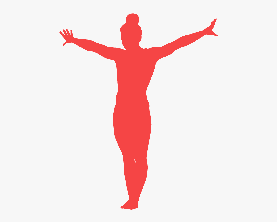 Gymnastic Silhouettes Clip Art Man, Transparent Clipart